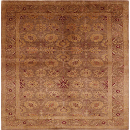 Square Machine Washable Industrial Modern Mahogany Brown Rug, wshurb2989