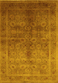 Oriental Yellow Traditional Rug, urb2989yw
