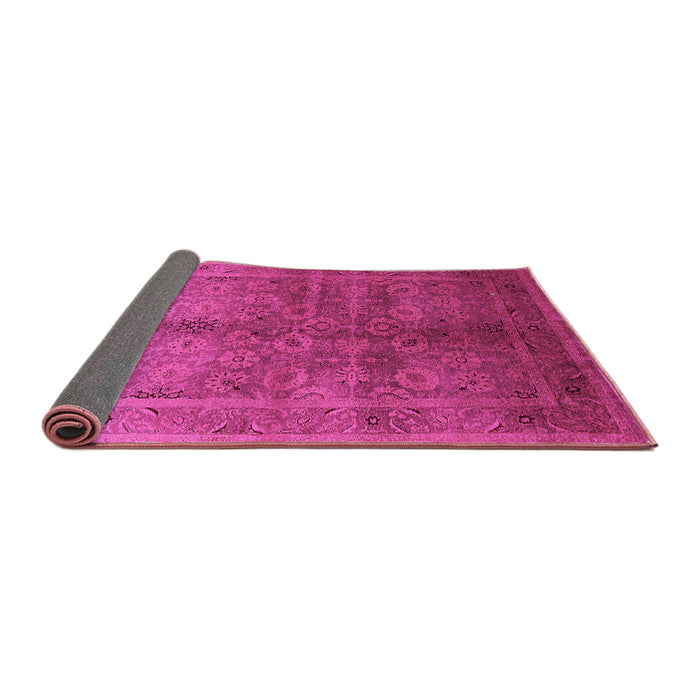 Sideview of Oriental Pink Traditional Rug, urb2989pnk