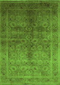 Oriental Green Traditional Rug, urb2989grn