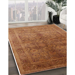 Machine Washable Industrial Modern Mahogany Brown Rug in a Family Room, wshurb2989
