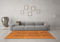 Machine Washable Oriental Orange Industrial Rug, wshurb2990org