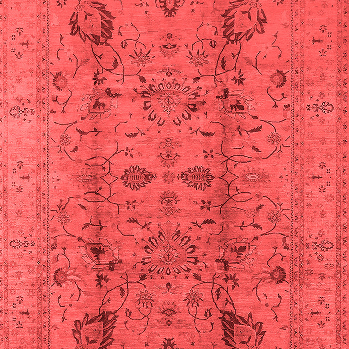 Machine Washable Oriental Red Industrial Rug, wshurb2990red