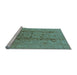 Sideview of Machine Washable Oriental Light Blue Industrial Rug, wshurb2990lblu