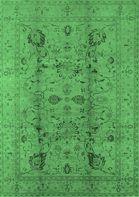 Oriental Emerald Green Industrial Rug, urb2990emgrn