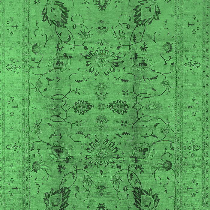 Oriental Emerald Green Industrial Rug, urb2990emgrn