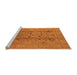 Sideview of Machine Washable Oriental Orange Industrial Area Rugs, wshurb2990org