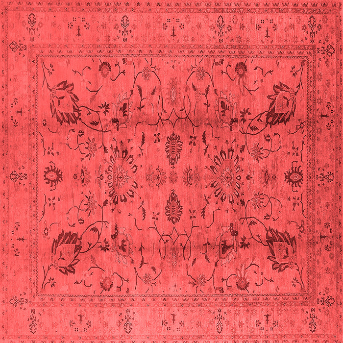 Machine Washable Oriental Red Industrial Rug, wshurb2990red