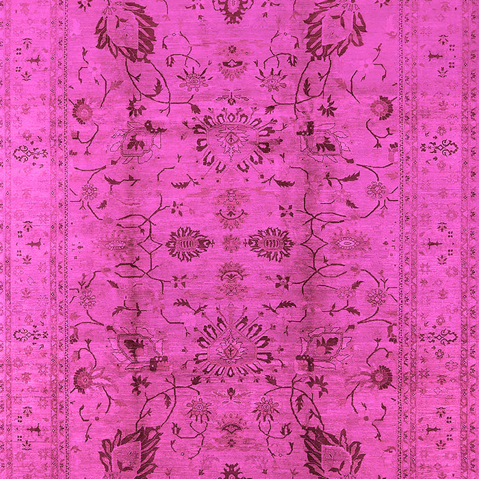 Machine Washable Oriental Pink Industrial Rug, wshurb2990pnk