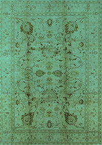 Oriental Turquoise Industrial Rug, urb2990turq