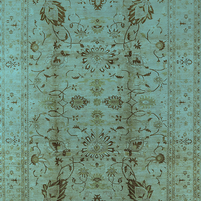 Oriental Light Blue Traditional Rug, urb2991lblu