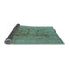 Sideview of Oriental Light Blue Traditional Rug, urb2991lblu