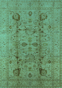 Oriental Turquoise Traditional Rug, urb2991turq