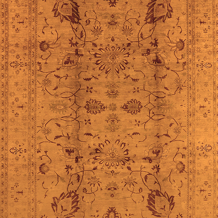 Oriental Orange Traditional Rug, urb2991org