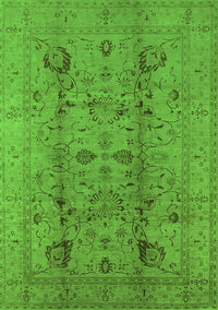 Oriental Green Traditional Rug, urb2991grn