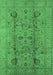 Oriental Emerald Green Traditional Rug, urb2991emgrn