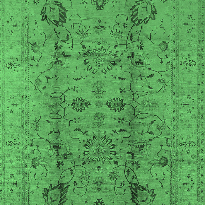 Oriental Emerald Green Traditional Rug, urb2991emgrn