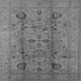 Square Oriental Gray Traditional Rug, urb2991gry
