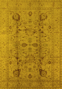 Oriental Yellow Traditional Rug, urb2991yw