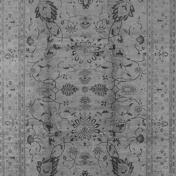 Machine Washable Oriental Gray Traditional Rug, wshurb2991gry