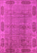 Machine Washable Oriental Pink Traditional Rug, wshurb2992pnk