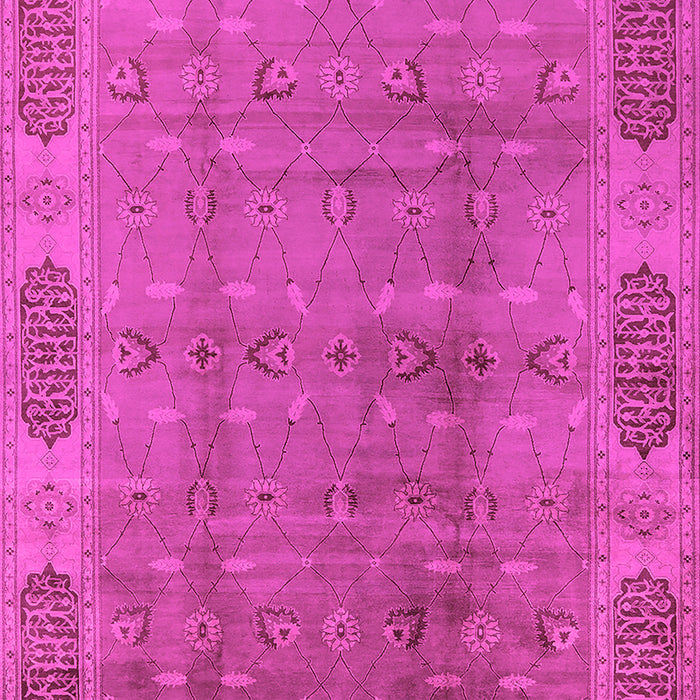 Machine Washable Oriental Pink Traditional Rug, wshurb2992pnk