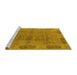 Sideview of Machine Washable Oriental Yellow Traditional Rug, wshurb2992yw