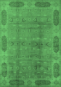 Oriental Emerald Green Traditional Rug, urb2992emgrn
