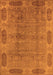 Machine Washable Oriental Orange Traditional Area Rugs, wshurb2992org