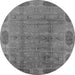 Round Oriental Gray Traditional Rug, urb2992gry