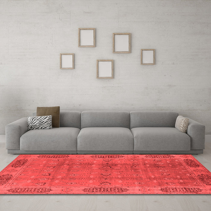 Traditional Red Washable Rugs
