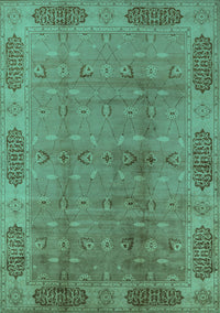 Oriental Turquoise Traditional Rug, urb2992turq