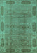 Oriental Turquoise Traditional Rug, urb2992turq