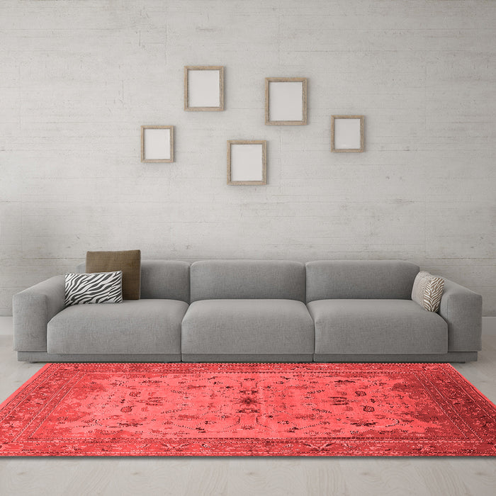 Traditional Red Washable Rugs