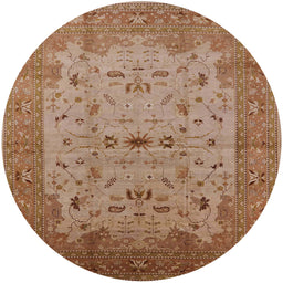 Round Machine Washable Industrial Modern Mahogany Brown Rug, wshurb2993