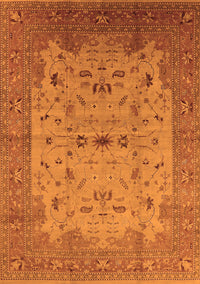 Oriental Orange Traditional Rug, urb2993org