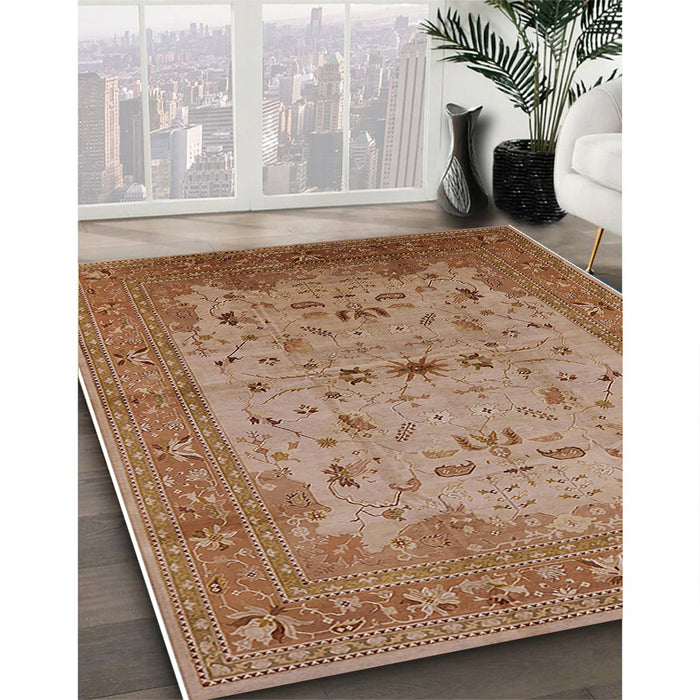 Machine Washable Industrial Modern Mahogany Brown Rug in a Family Room, wshurb2993
