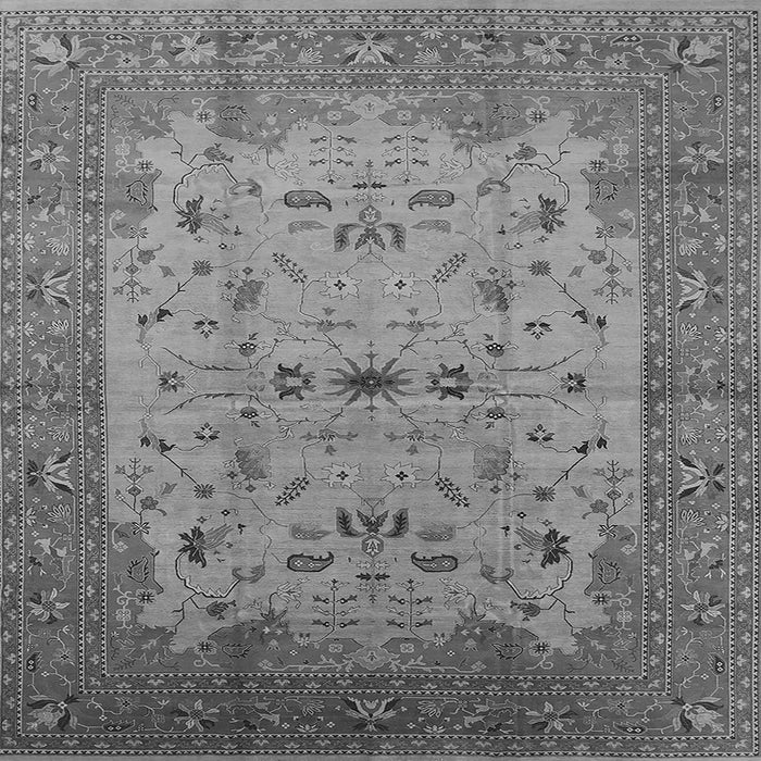Square Oriental Gray Traditional Rug, urb2993gry
