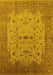 Oriental Yellow Traditional Rug, urb2993yw