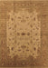 Machine Washable Oriental Brown Traditional Rug, wshurb2993brn