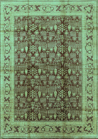 Oriental Turquoise Traditional Rug, urb2994turq