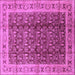 Square Oriental Purple Traditional Rug, urb2994pur