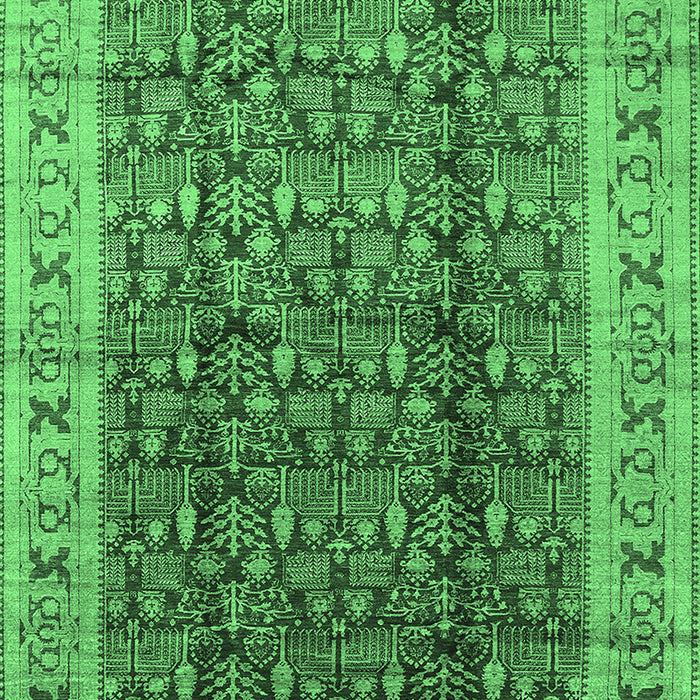 Oriental Emerald Green Traditional Rug, urb2994emgrn
