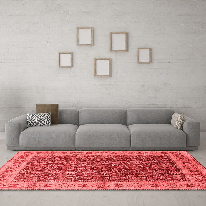 Traditional Red Washable Rugs
