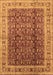 Machine Washable Oriental Brown Traditional Rug, wshurb2994brn