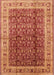 Mid-Century Modern Orange Oriental Rug, urb2994