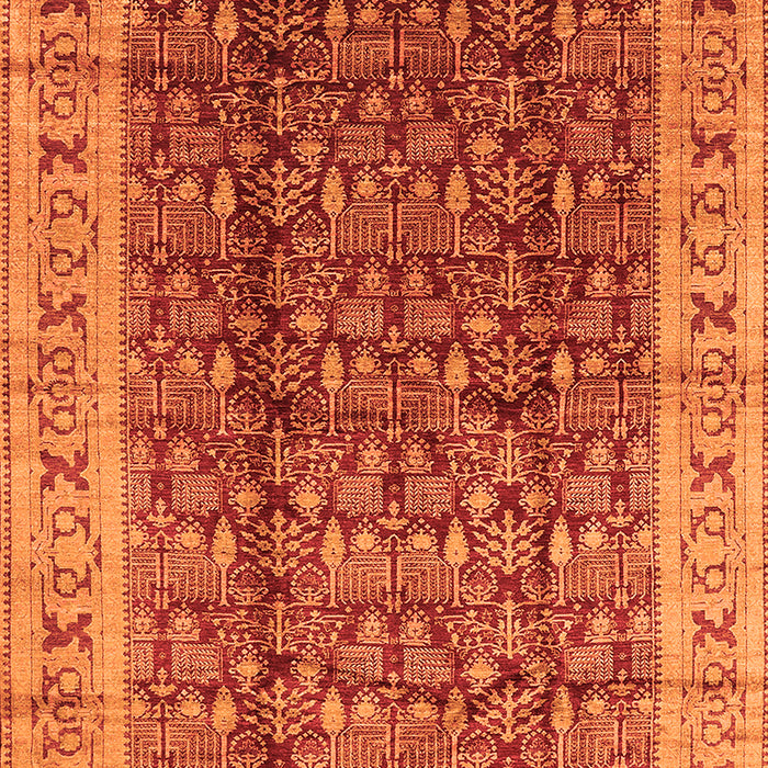Oriental Orange Traditional Rug, urb2994org