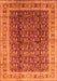 Machine Washable Oriental Orange Traditional Area Rugs, wshurb2994org