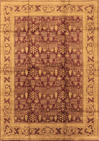 Oriental Brown Traditional Rug, urb2994brn