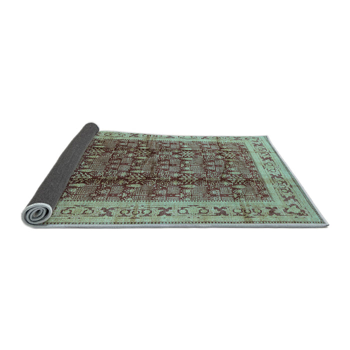 Sideview of Oriental Light Blue Traditional Rug, urb2994lblu